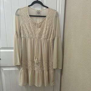 Flying Tomato Cream Boho Dress